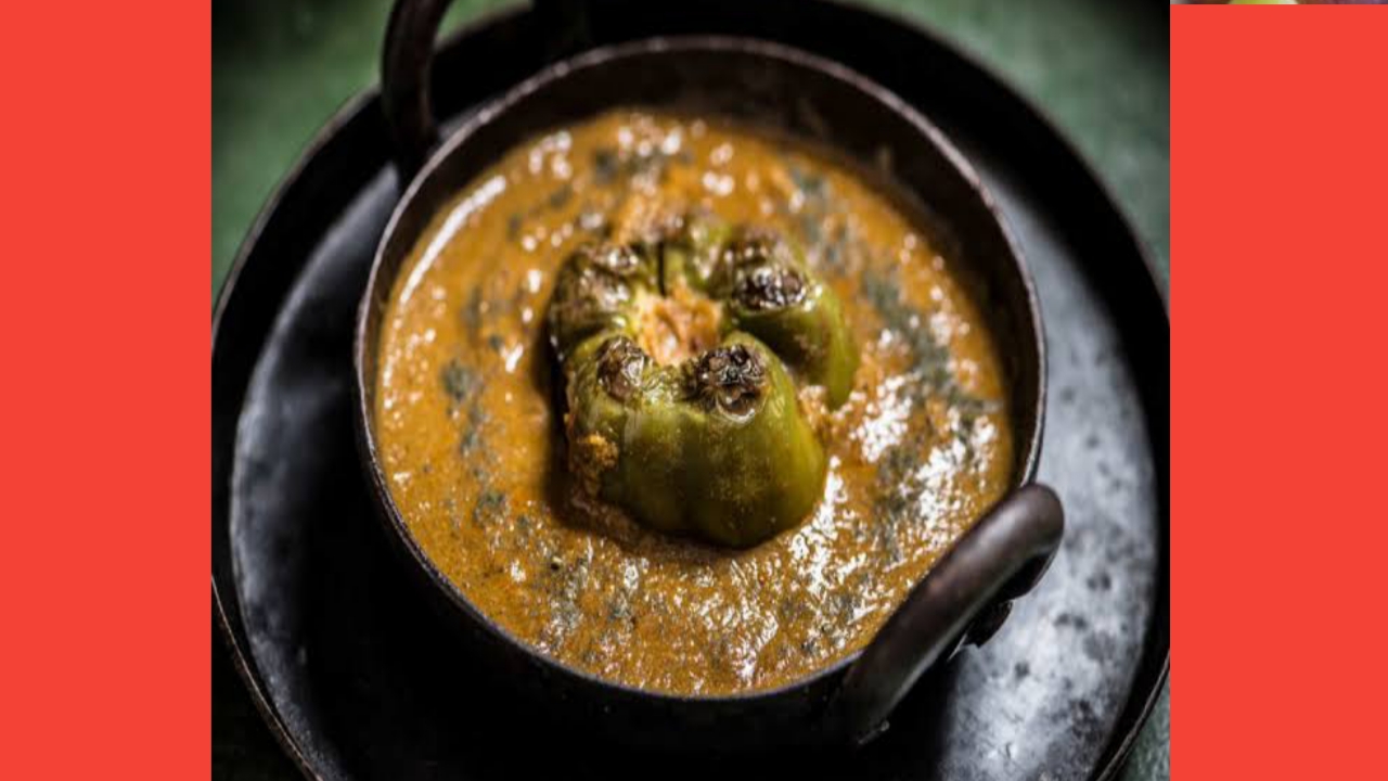 Bharva shimla mirch curry recipe in hindi